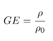 Fórmula de la gravedad específica
